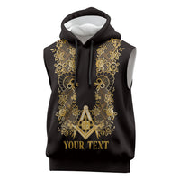 Personalised Filipino Freemasonry Sleeveless Hoodie Masonic Barong Tagalog Inspired Ivory White LT14 Ivory White - Polynesian Pride