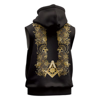Personalised Filipino Freemasonry Sleeveless Hoodie Masonic Barong Tagalog Inspired Ivory White LT14 - Polynesian Pride