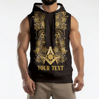 Personalised Filipino Freemasonry Sleeveless Hoodie Masonic Barong Tagalog Inspired Ivory White LT14 - Polynesian Pride
