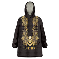 Personalised Filipino Freemasonry Wearable Blanket Hoodie Masonic Barong Tagalog Inspired Ivory White LT14 One Size Ivory White - Polynesian Pride