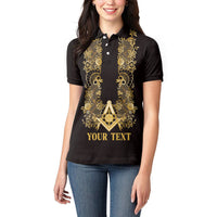 Personalised Filipino Freemasonry Women Polo Shirt Masonic Barong Tagalog Inspired Ivory White LT14 - Polynesian Pride