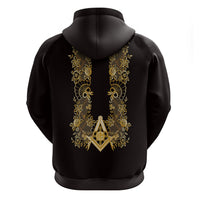 Personalised Filipino Freemasonry Zip Hoodie Masonic Barong Tagalog Inspired Ivory White LT14 - Polynesian Pride