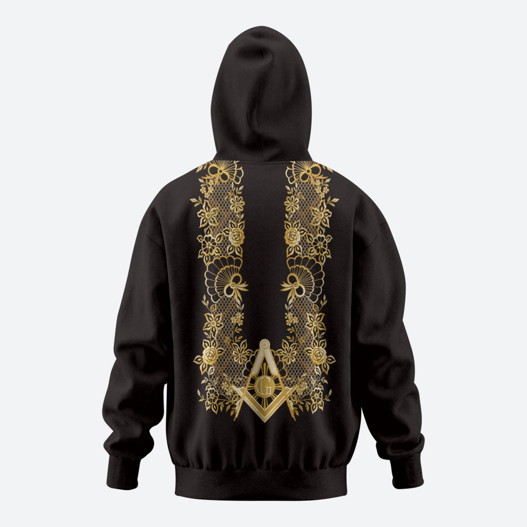 Personalised Filipino Freemasonry Zip Hoodie Masonic Barong Tagalog Inspired Ivory White LT14 - Polynesian Pride