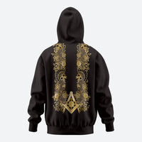 Personalised Filipino Freemasonry Zip Hoodie Masonic Barong Tagalog Inspired Ivory White LT14 - Polynesian Pride