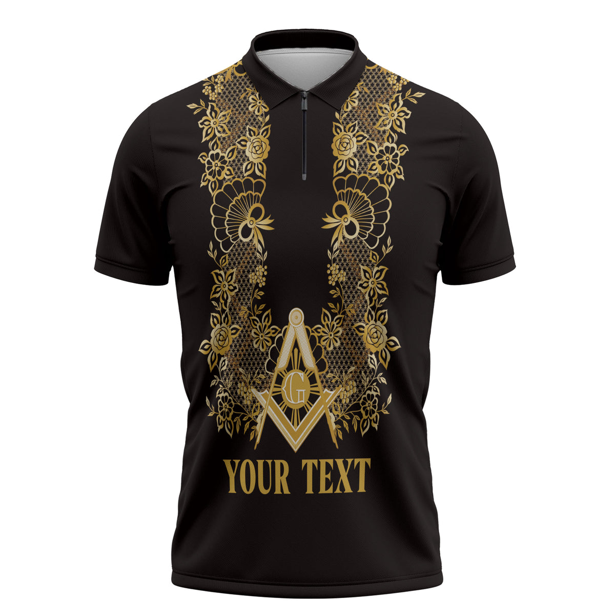 Personalised Filipino Freemasonry Zipper Polo Shirt Masonic Barong Tagalog Inspired Ivory White LT14 Ivory White - Polynesian Pride