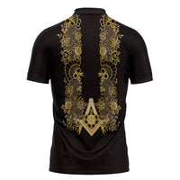 Personalised Filipino Freemasonry Zipper Polo Shirt Masonic Barong Tagalog Inspired Ivory White LT14 - Polynesian Pride