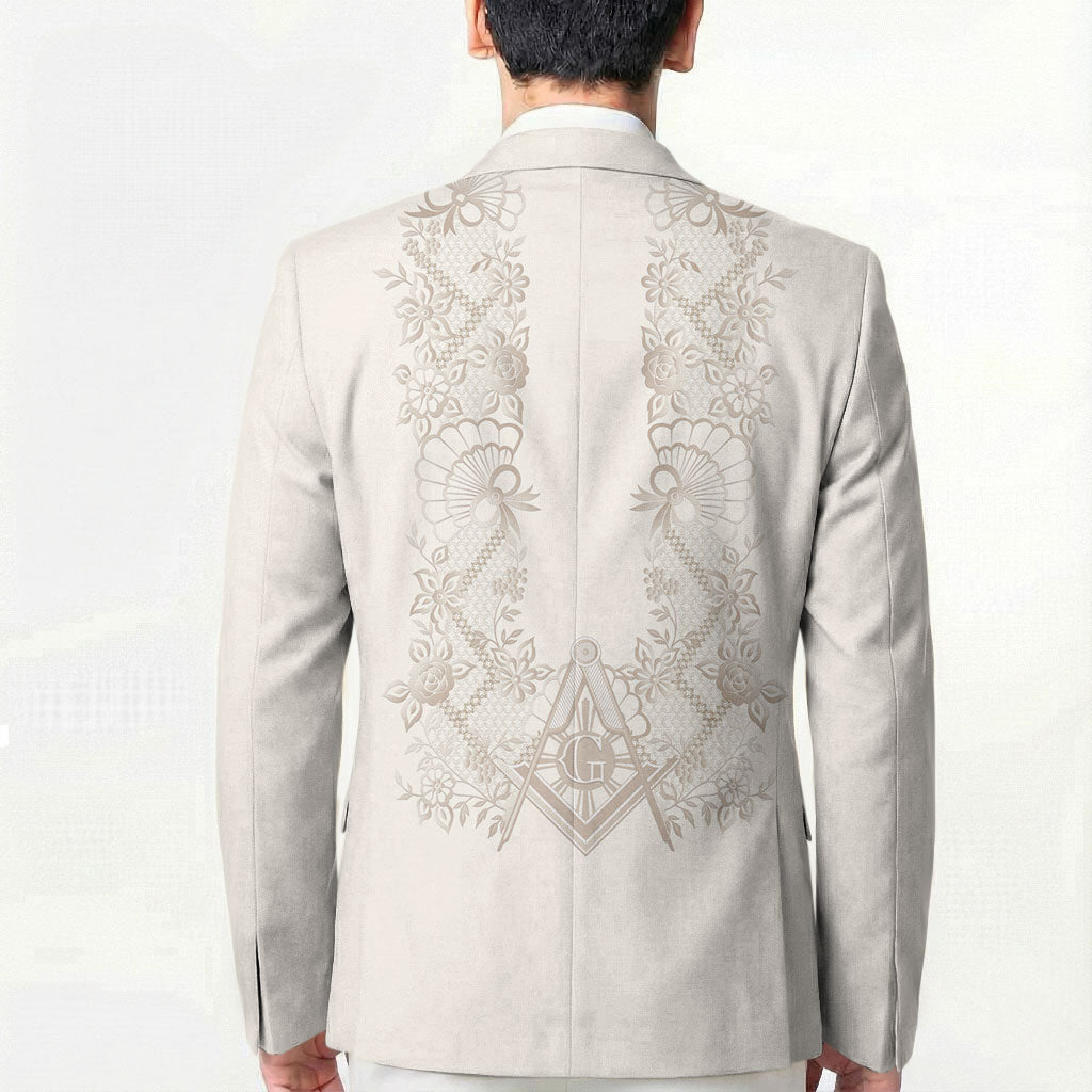 Personalised Filipino Freemasonry Blazer Masonic Barong Tagalog Inspired Black LT14 - Polynesian Pride