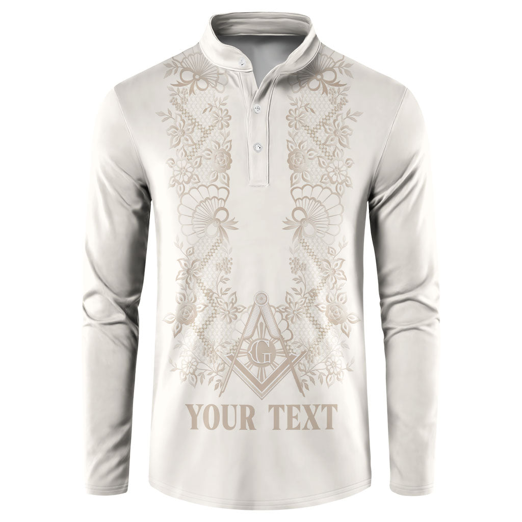 Personalised Filipino Freemasonry Button Sweatshirt Masonic Barong Tagalog Inspired Black LT14 Black - Polynesian Pride