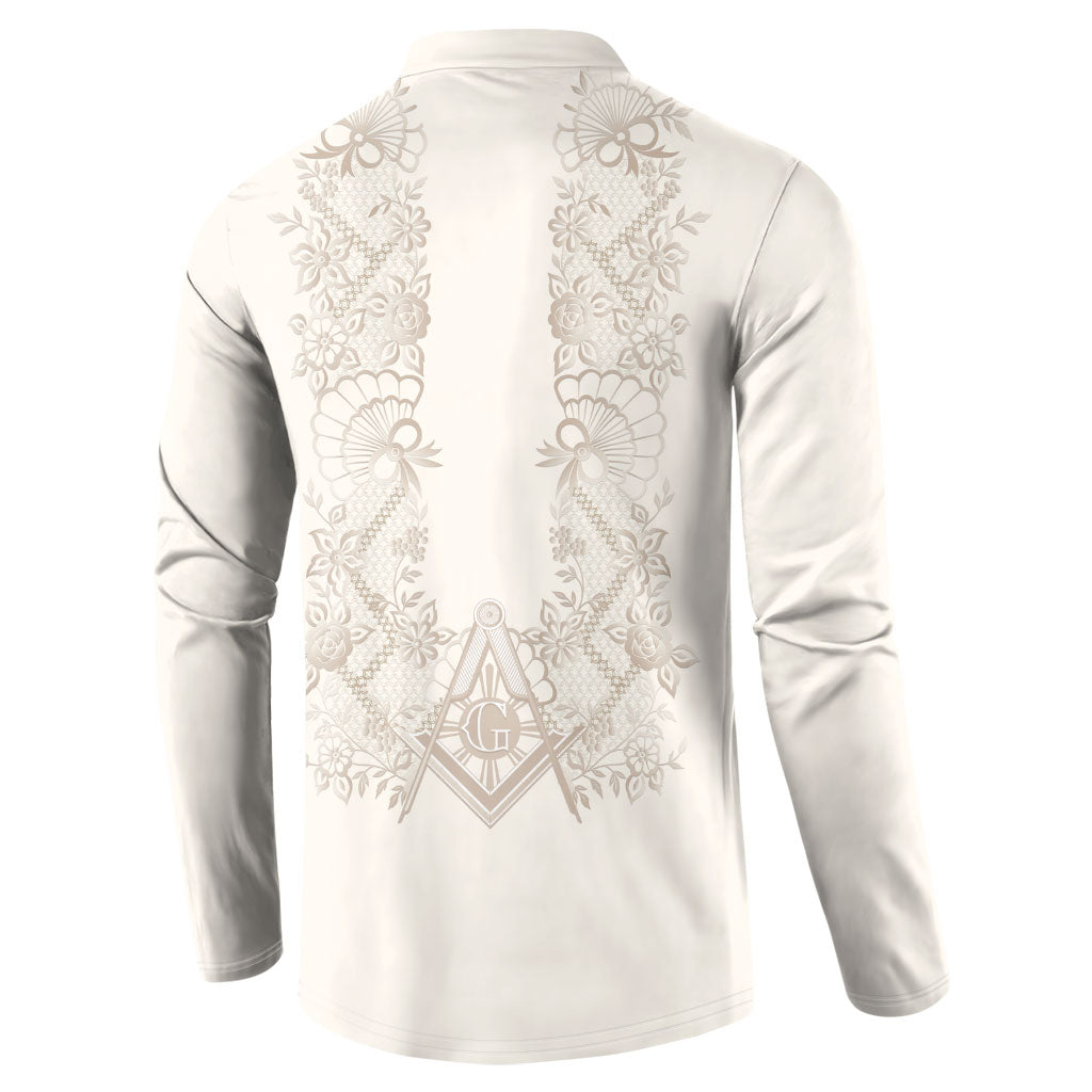 Personalised Filipino Freemasonry Button Sweatshirt Masonic Barong Tagalog Inspired Black LT14 - Polynesian Pride