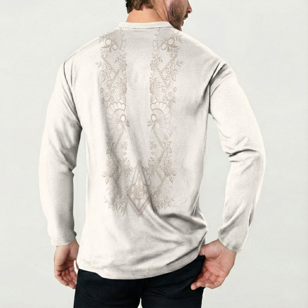 Personalised Filipino Freemasonry Button Sweatshirt Masonic Barong Tagalog Inspired Black LT14 - Polynesian Pride