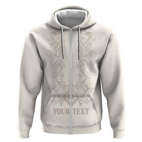 Personalised Filipino Freemasonry Hoodie Masonic Barong Tagalog Inspired Black LT14 Zip Hoodie Black - Polynesian Pride