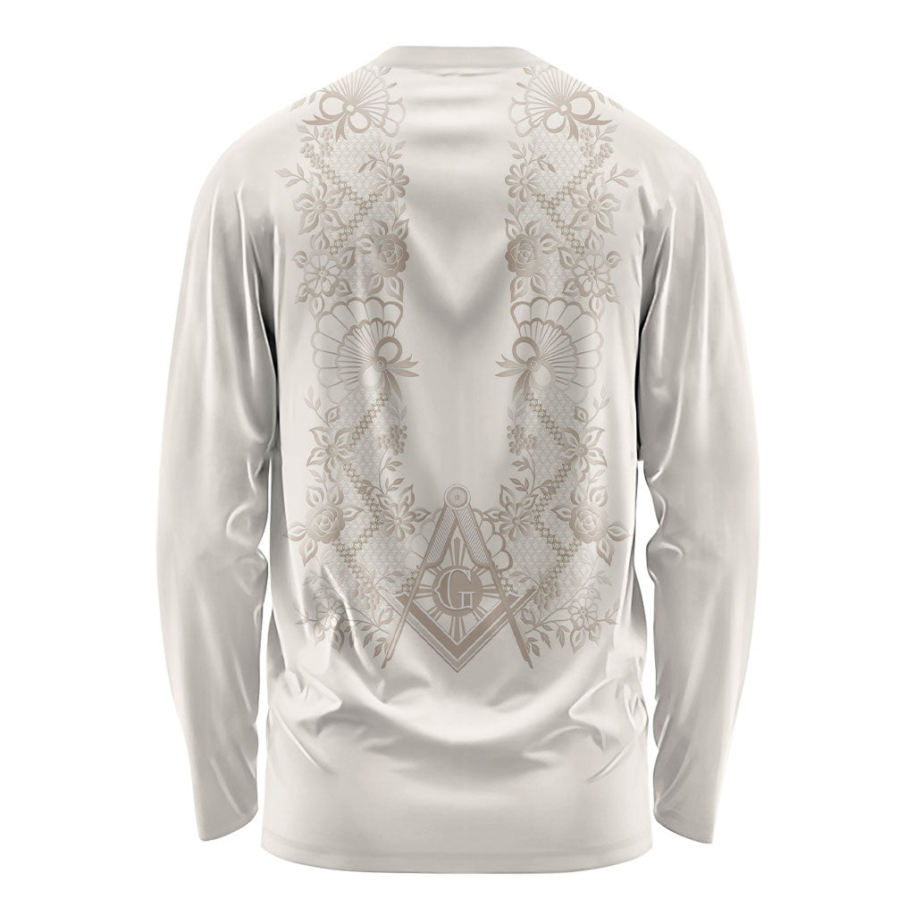 Personalised Filipino Freemasonry Long Sleeve Shirt Masonic Barong Tagalog Inspired Black LT14 - Polynesian Pride