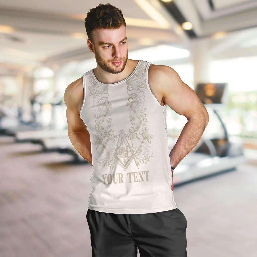 Personalised Filipino Freemasonry Men Tank Top Masonic Barong Tagalog Inspired Black LT14 Black - Polynesian Pride