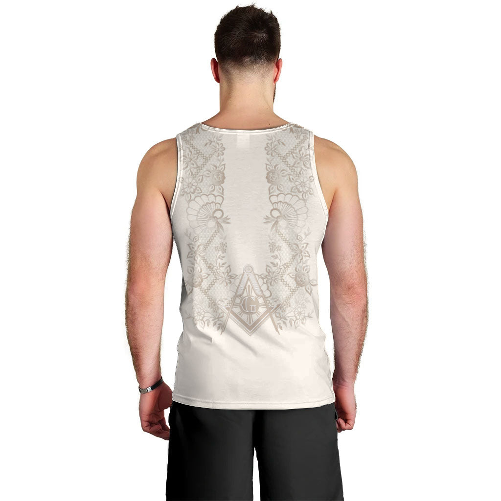 Personalised Filipino Freemasonry Men Tank Top Masonic Barong Tagalog Inspired Black LT14 - Polynesian Pride