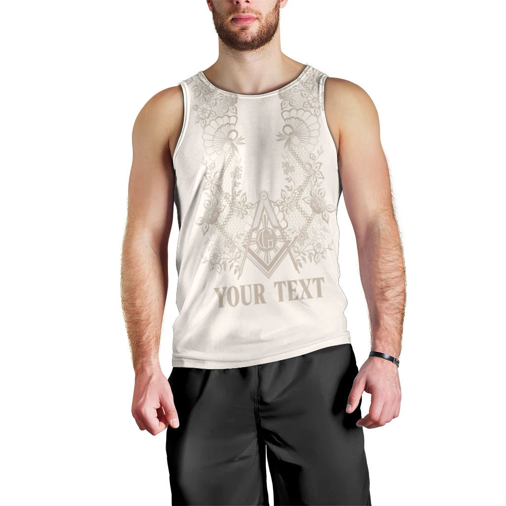 Personalised Filipino Freemasonry Men Tank Top Masonic Barong Tagalog Inspired Black LT14 - Polynesian Pride