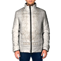 Personalised Filipino Freemasonry Padded Jacket Masonic Barong Tagalog Inspired Black LT14 Men Black - Polynesian Pride
