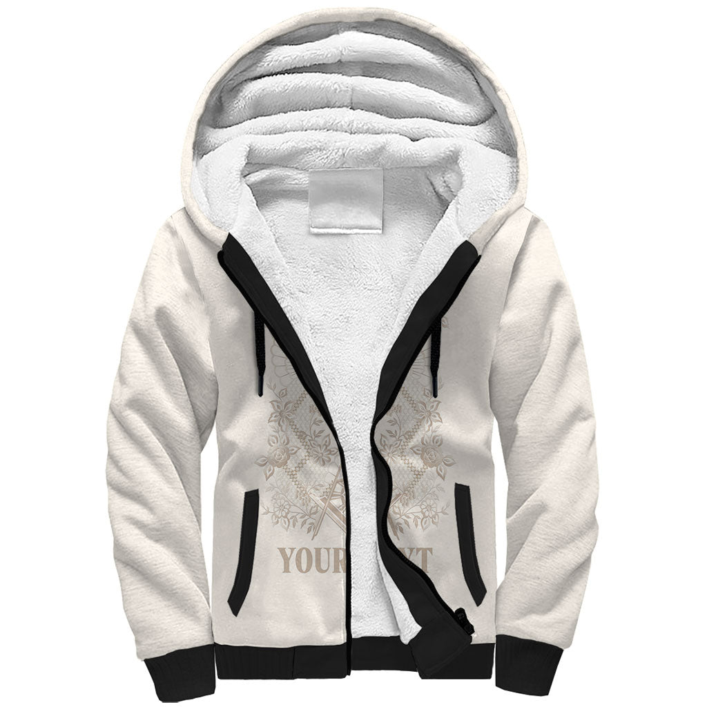 Personalised Filipino Freemasonry Sherpa Hoodie Masonic Barong Tagalog Inspired Black LT14 Unisex Black - Polynesian Pride