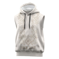 Personalised Filipino Freemasonry Sleeveless Hoodie Masonic Barong Tagalog Inspired Black LT14 Black - Polynesian Pride