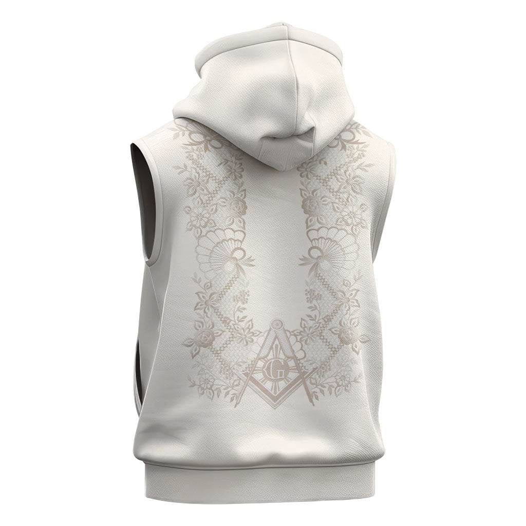 Personalised Filipino Freemasonry Sleeveless Hoodie Masonic Barong Tagalog Inspired Black LT14 - Polynesian Pride