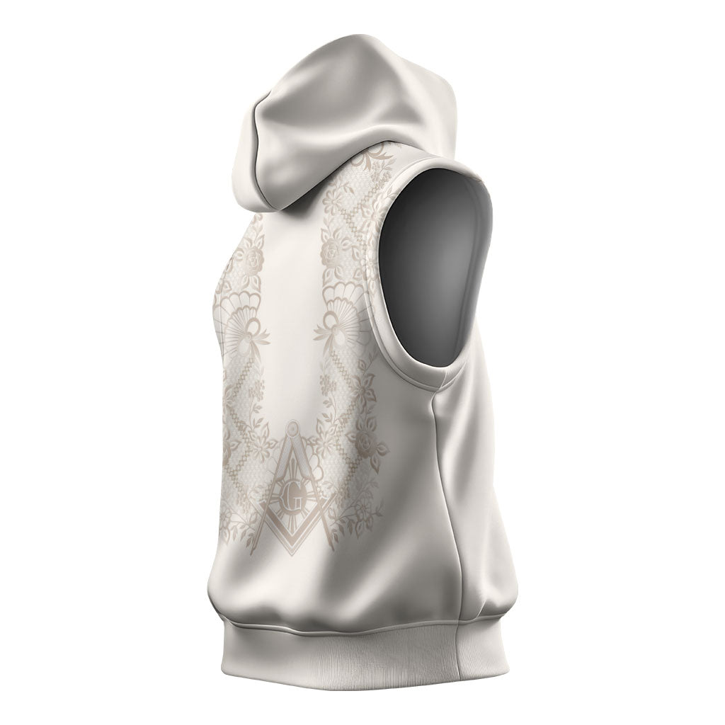 Personalised Filipino Freemasonry Sleeveless Hoodie Masonic Barong Tagalog Inspired Black LT14 - Polynesian Pride
