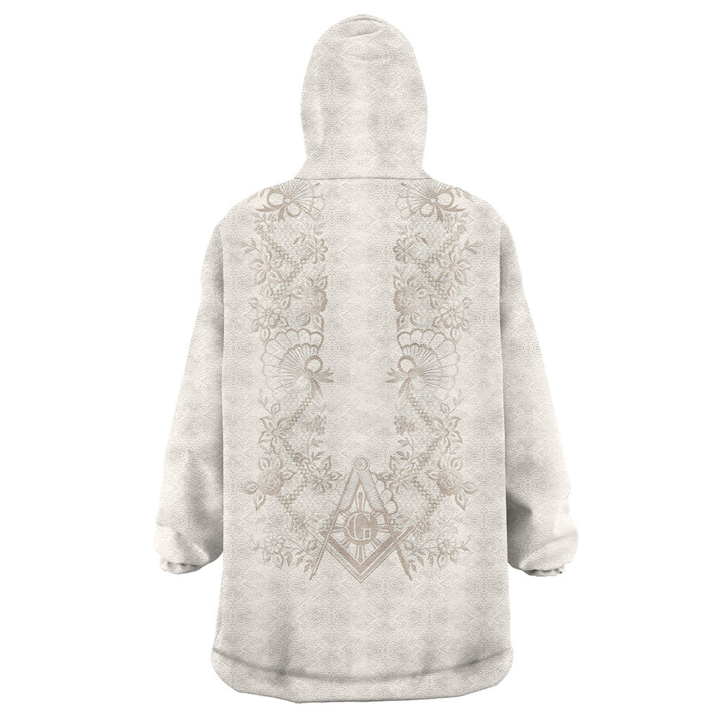 Personalised Filipino Freemasonry Wearable Blanket Hoodie Masonic Barong Tagalog Inspired Black LT14 - Polynesian Pride