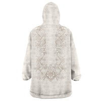 Personalised Filipino Freemasonry Wearable Blanket Hoodie Masonic Barong Tagalog Inspired Black LT14 - Polynesian Pride