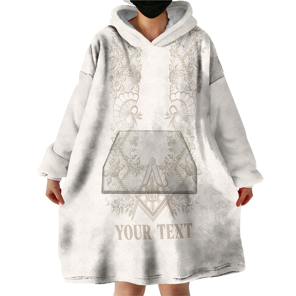 Personalised Filipino Freemasonry Wearable Blanket Hoodie Masonic Barong Tagalog Inspired Black LT14 - Polynesian Pride