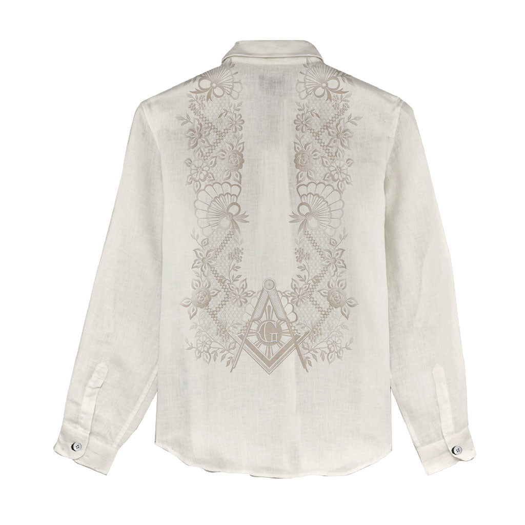 Personalised Filipino Freemasonry Women Casual Shirt Masonic Barong Tagalog Inspired Black LT14 - Polynesian Pride