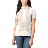 Personalised Filipino Freemasonry Women Polo Shirt Masonic Barong Tagalog Inspired Black LT14 - Polynesian Pride