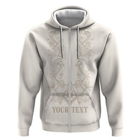 Personalised Filipino Freemasonry Zip Hoodie Masonic Barong Tagalog Inspired Black LT14 Zip Hoodie Black - Polynesian Pride