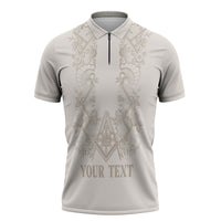Personalised Filipino Freemasonry Zipper Polo Shirt Masonic Barong Tagalog Inspired Black LT14 Black - Polynesian Pride