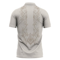 Personalised Filipino Freemasonry Zipper Polo Shirt Masonic Barong Tagalog Inspired Black LT14 - Polynesian Pride