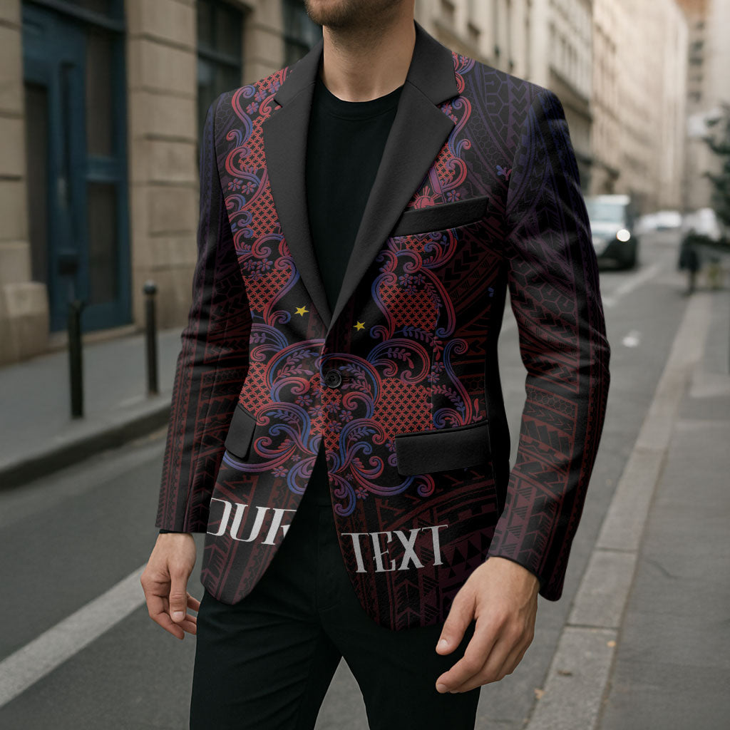 Personalised Philippines Barong Tagalog Freemasonry Blazer Filipino Masonic Polynesian Pattern LT14 - Polynesian Pride