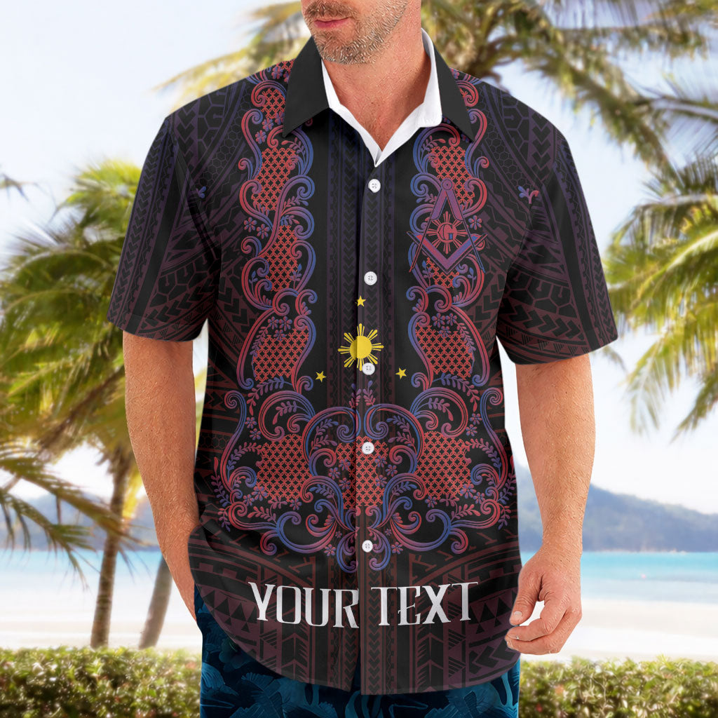 Personalised Philippines Barong Tagalog Freemasonry Hawaiian Shirt Filipino Masonic Polynesian Pattern LT14 - Polynesian Pride
