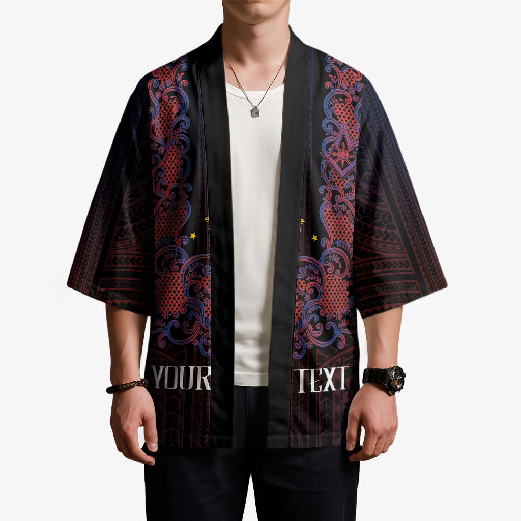 Personalised Philippines Barong Tagalog Freemasonry Kimono Filipino Masonic Polynesian Pattern LT14 - Polynesian Pride