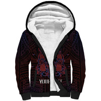 Personalised Philippines Barong Tagalog Freemasonry Sherpa Hoodie Filipino Masonic Polynesian Pattern LT14 Unisex Black - Polynesian Pride