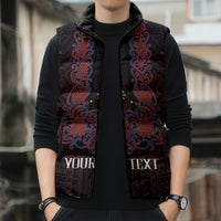 Personalised Philippines Barong Tagalog Freemasonry Sleeveless Puffer Jacket Filipino Masonic Polynesian Pattern LT14 - Polynesian Pride