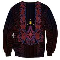 Personalised Philippines Barong Tagalog Freemasonry Sweatshirt Filipino Masonic Polynesian Pattern LT14 - Polynesian Pride