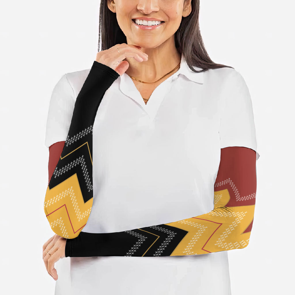 Kaokao Maori Tukutuku Inspired New Zealand Arm Sleeves LT14 - Polynesian Pride