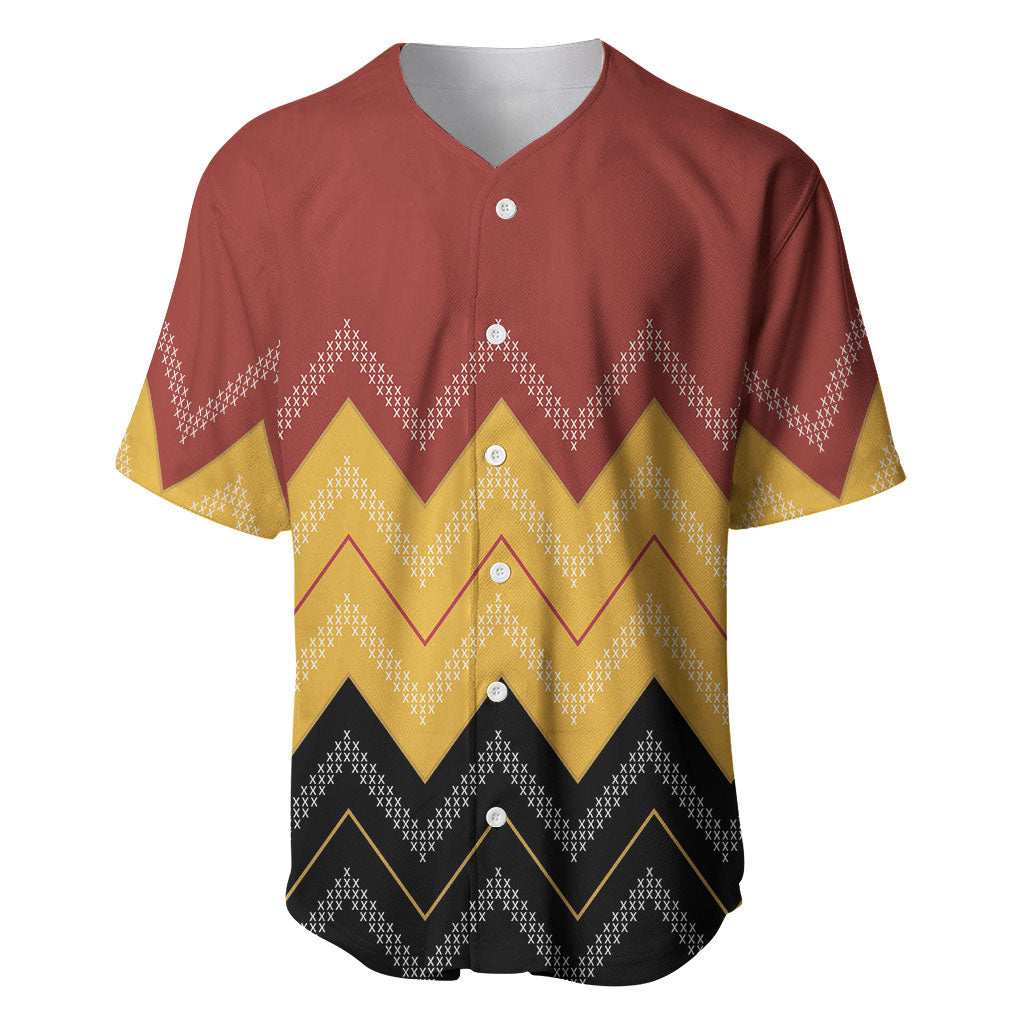 Kaokao Maori Tukutuku Inspired New Zealand Baseball Jersey LT14 Multicolor - Polynesian Pride