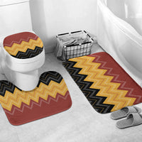 Kaokao Maori Tukutuku Inspired New Zealand Bathroom Set LT14 Mat Set Only (3 pcs) One Size Multicolor - Polynesian Pride