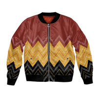 Kaokao Maori Tukutuku Inspired New Zealand Bomber Jacket LT14 Unisex Multicolor - Polynesian Pride