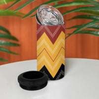 Kaokao Maori Tukutuku Inspired New Zealand 4 in 1 Can Cooler Tumbler LT14 - Polynesian Pride