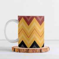 Kaokao Maori Tukutuku Inspired New Zealand Ceramic Mug LT14 Multicolor - Polynesian Pride