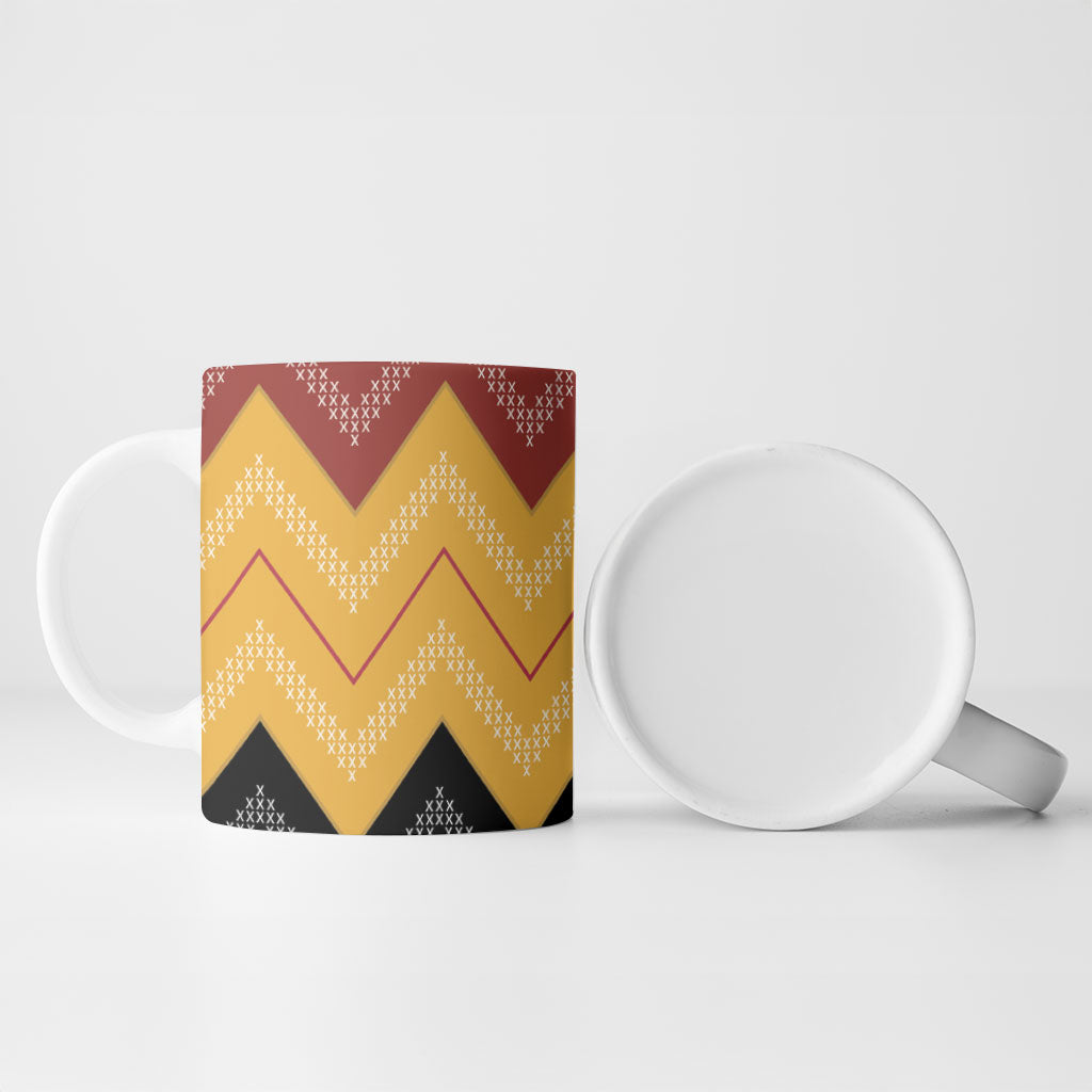 Kaokao Maori Tukutuku Inspired New Zealand Ceramic Mug LT14 - Polynesian Pride