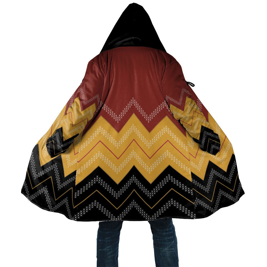 Kaokao Maori Tukutuku Inspired New Zealand Cloak LT14 Unisex Multicolor - Polynesian Pride