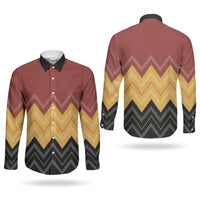 Kaokao Maori Tukutuku Inspired New Zealand Couples Matching Off Shoulder Maxi Dress and Long Sleeve Button Shirt LT14 - Polynesian Pride
