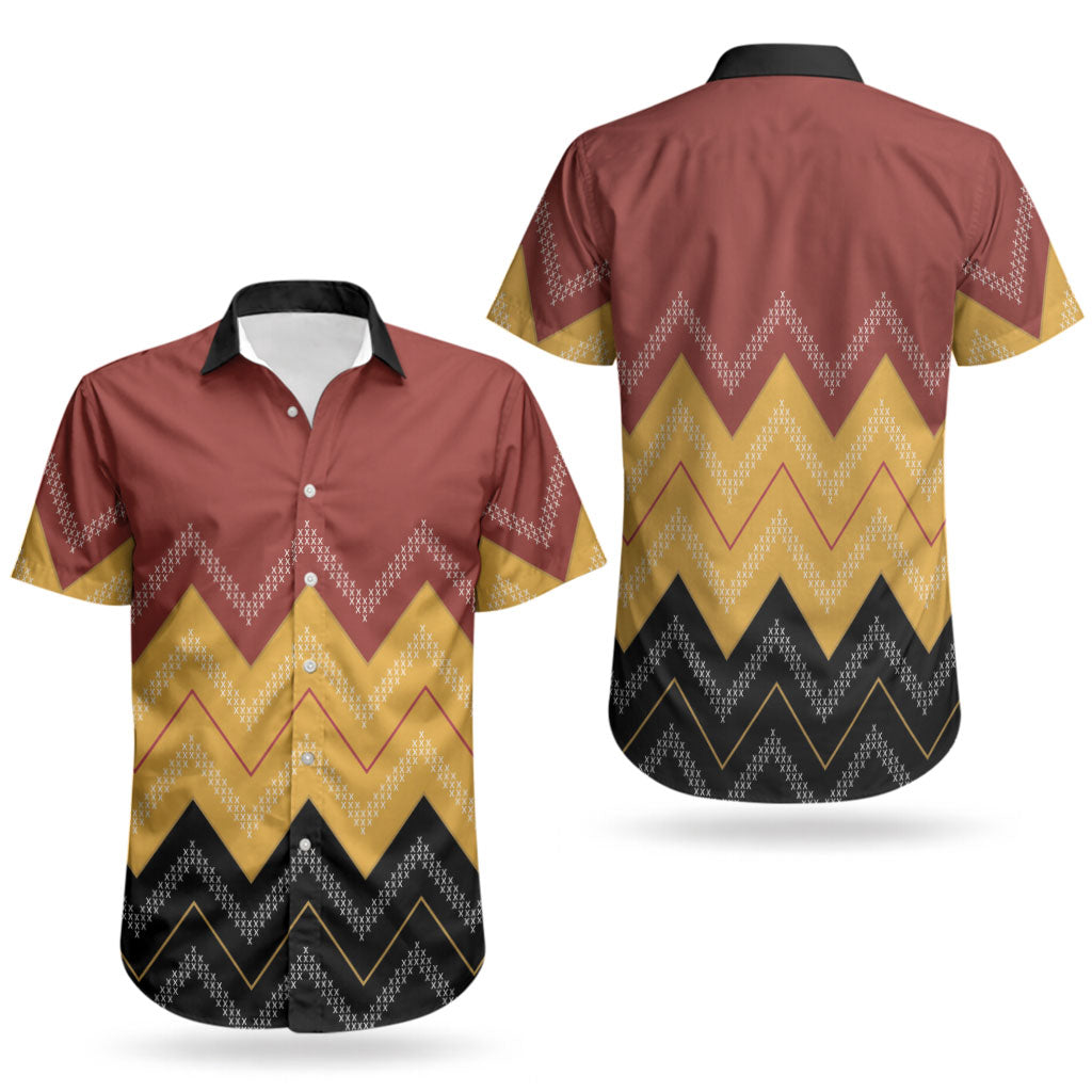 Kaokao Maori Tukutuku Inspired New Zealand Couples Matching Puletasi and Hawaiian Shirt LT14 - Polynesian Pride