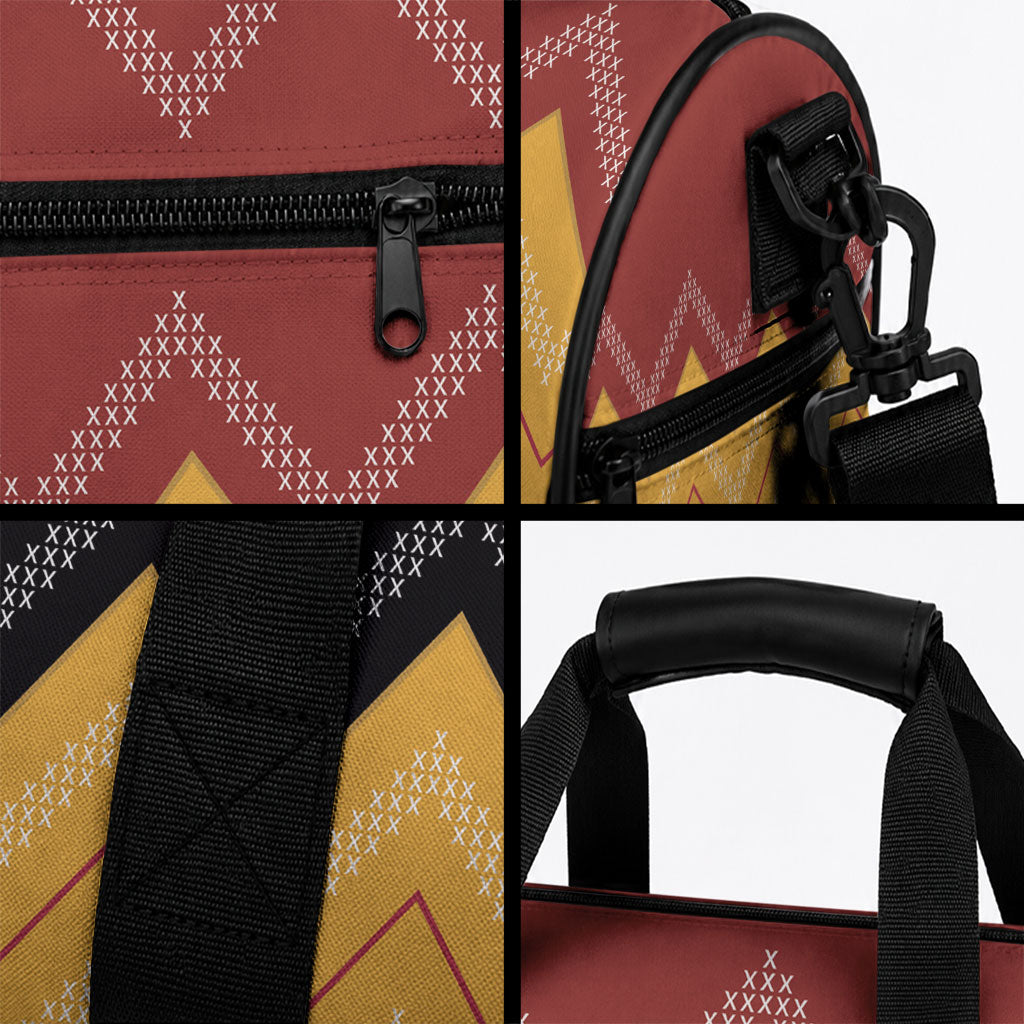 Kaokao Maori Tukutuku Inspired New Zealand Duffle Bag