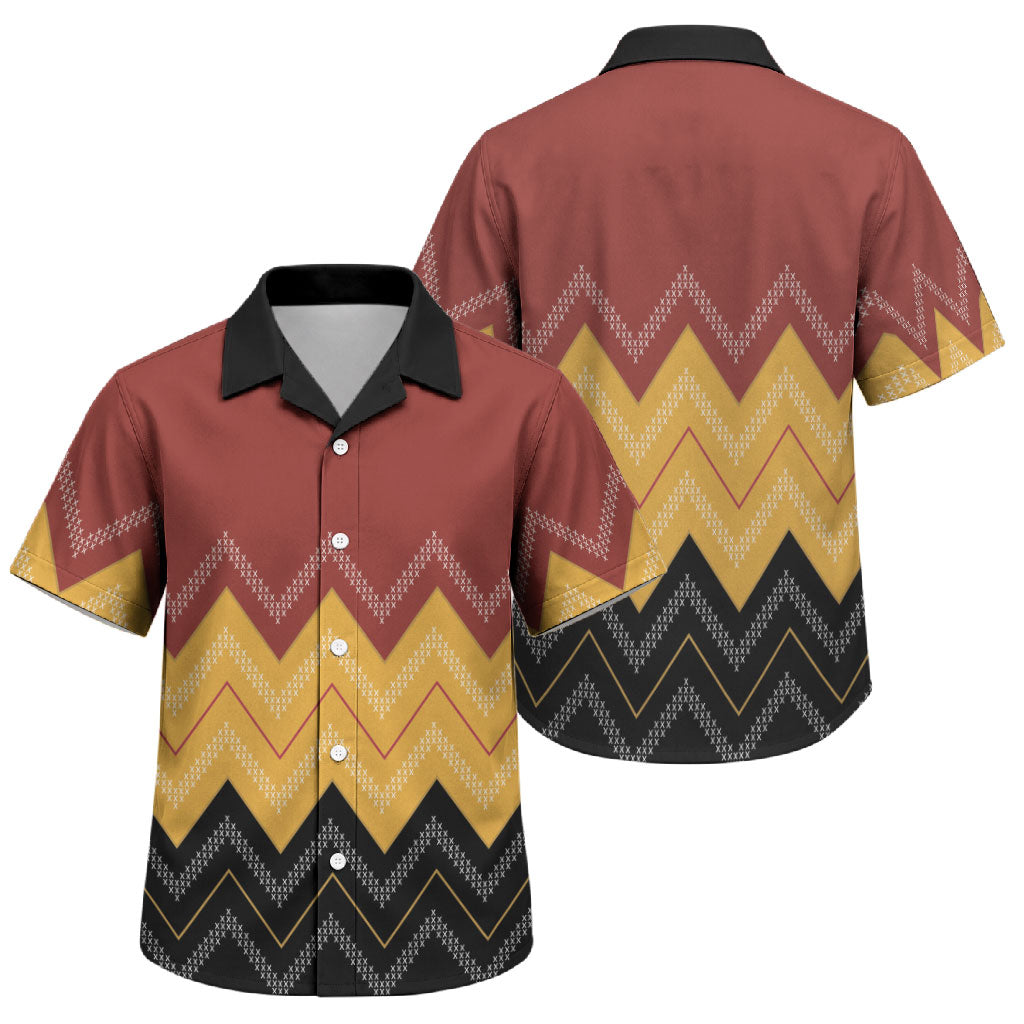 Kaokao Maori Tukutuku Inspired New Zealand Family Matching Summer Maxi Dress and Hawaiian Shirt LT14 Son's Shirt Multicolor - Polynesian Pride